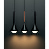 Rain Pendant Light, Matte Black