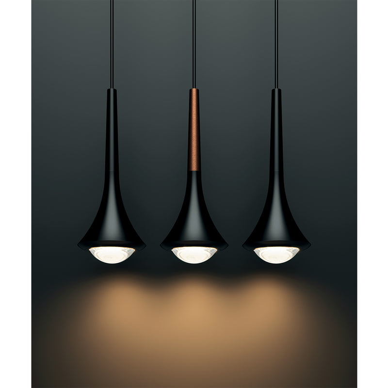 Rain Pendant Light, Matte Black