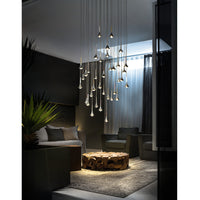 Rain Pendant Light, Chrome - Lodes