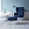 Ro Easy Armchair - Brushed Aluminium