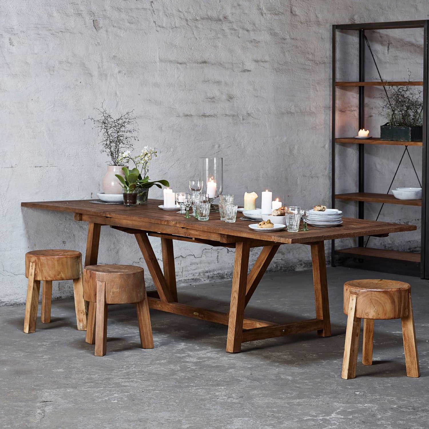 Roger Solid Wood Stool | Sika Design | Side Table | Handmade