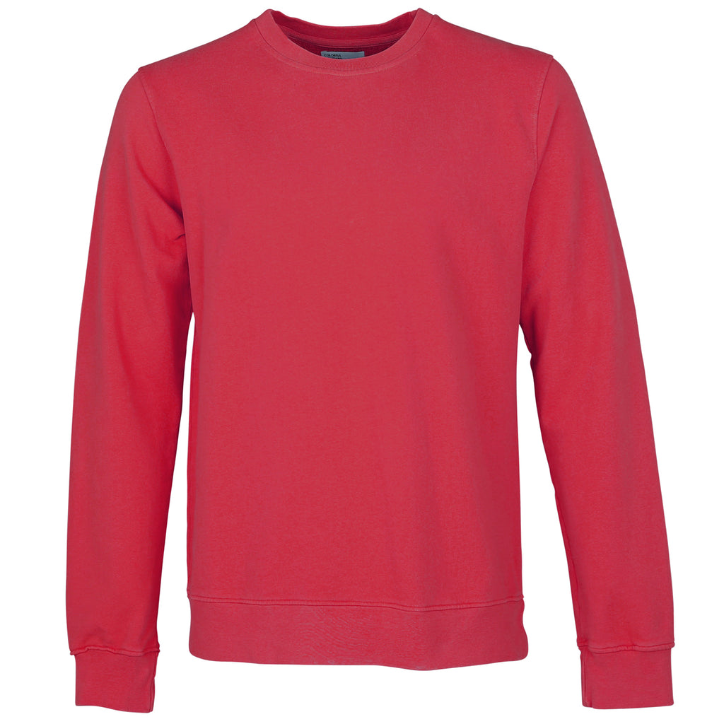 Classic Organic Unisex Crewneck Sweatshirt, Scarlet Red