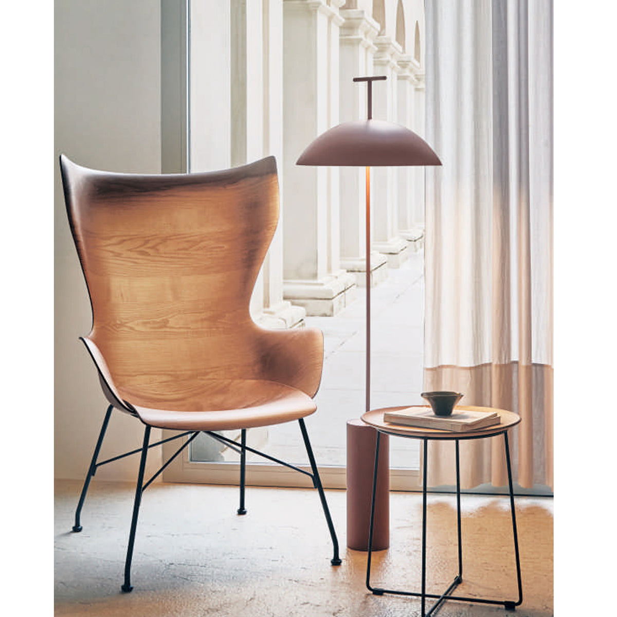 K Wood Lounge Chair - Kartell