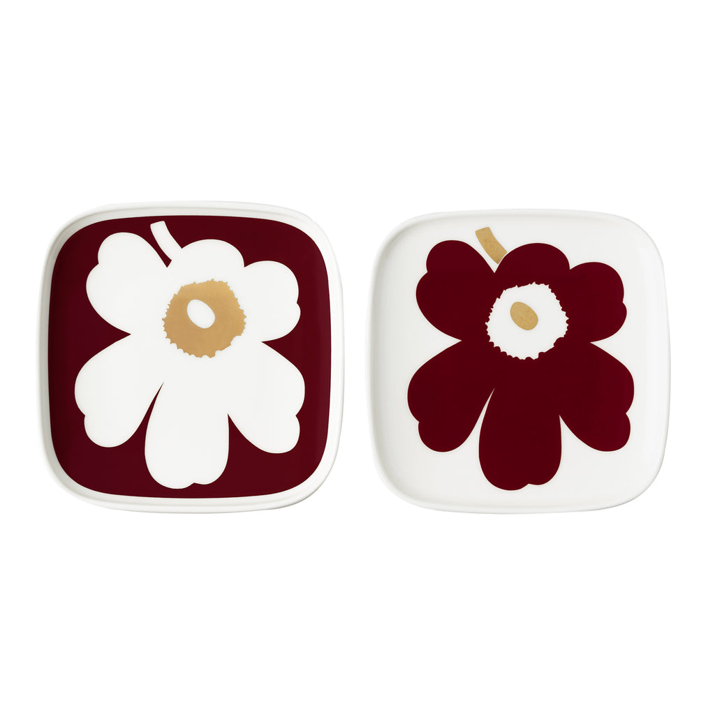 Oiva Juhla Unikko Plate Set of 2